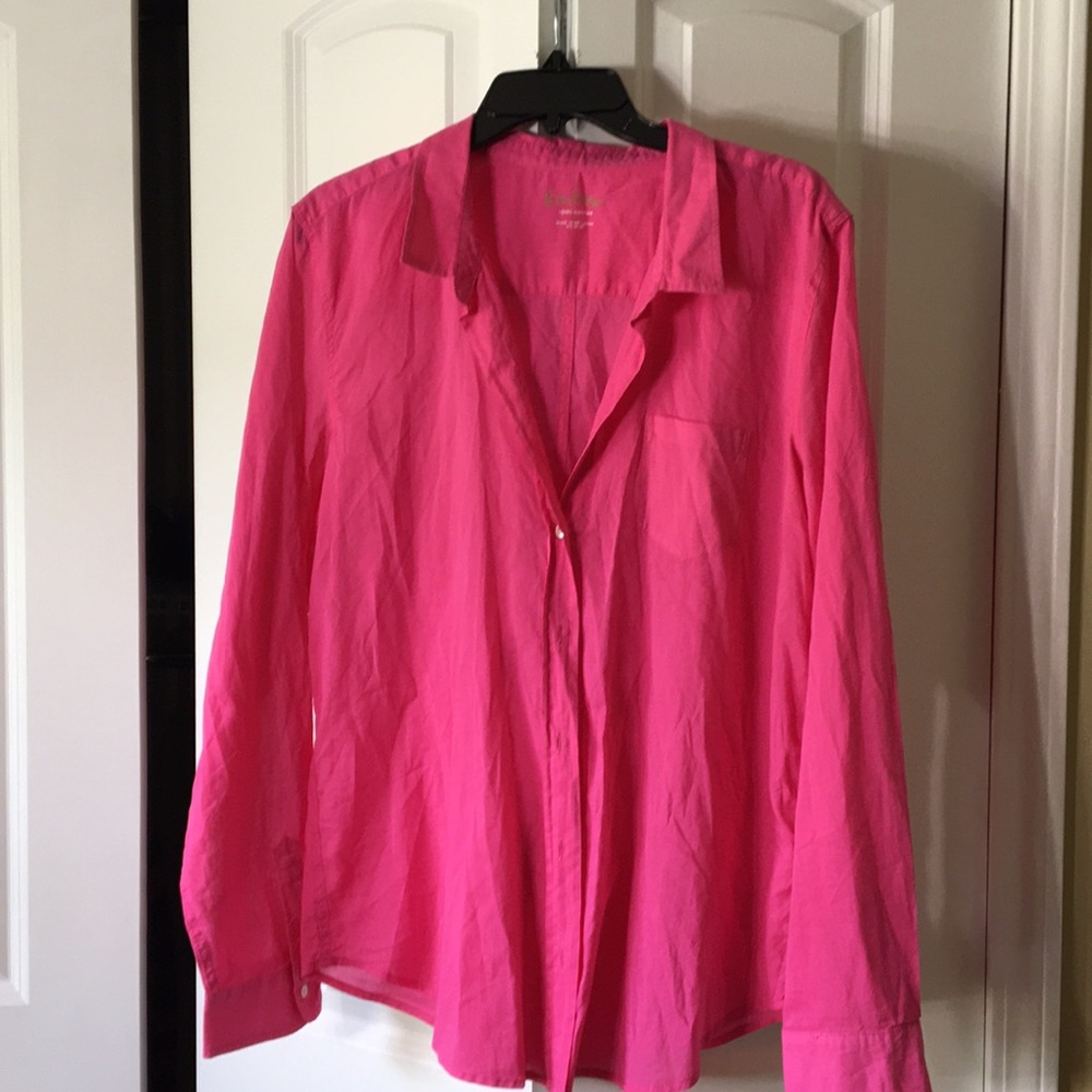 Lilly Pulitzer pink dress shirt